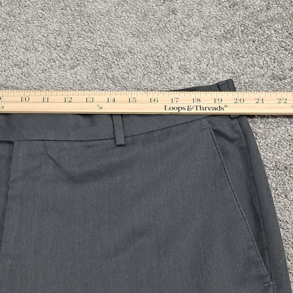 Stafford Travel Classic Fit Super Trouser‎ Mens 40x30 Charcoal Gray Dress Pants